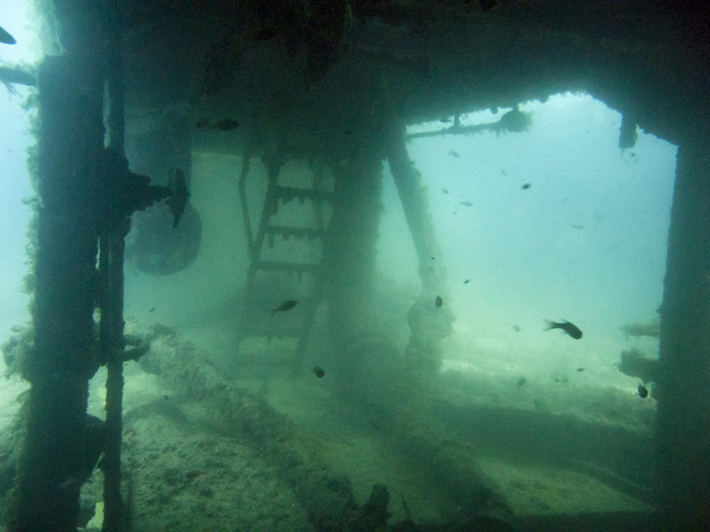 Inside the wreck of Scotscraig