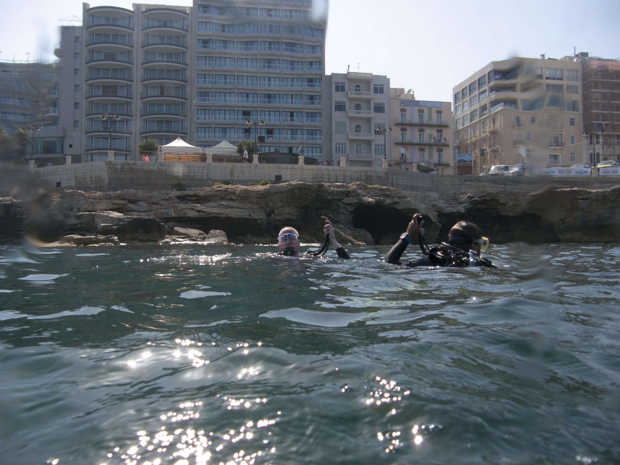 Divers in Sliema