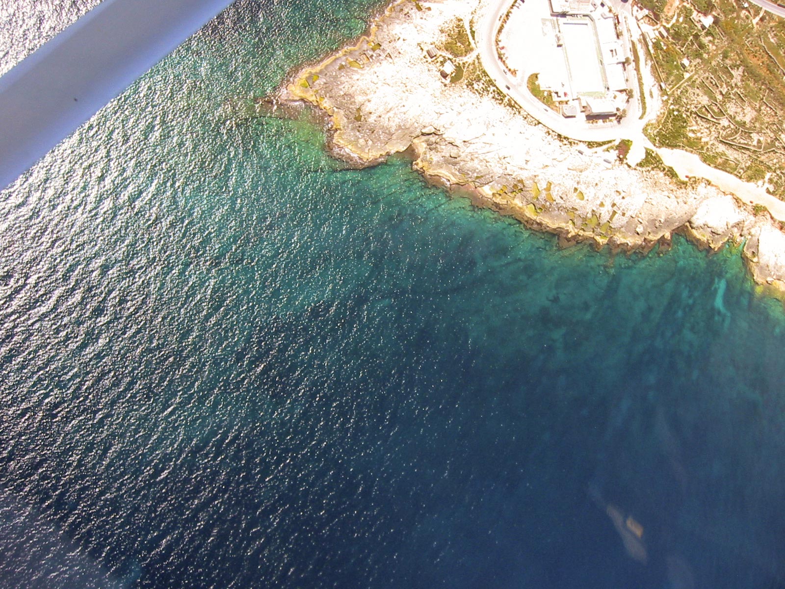 Zonqor Point reef from air